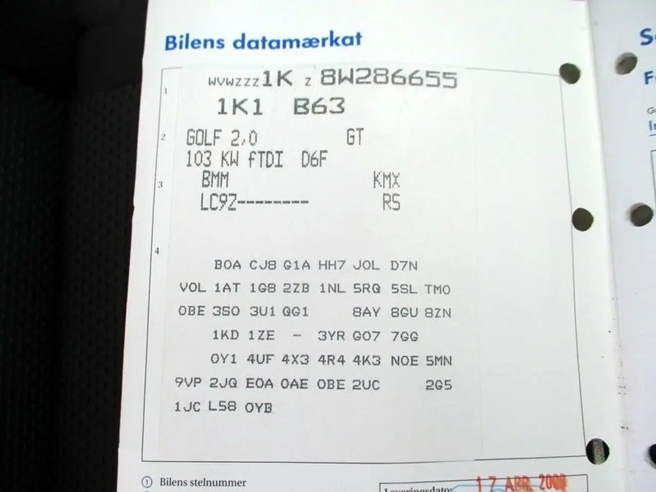 Billede 13 - VW Golf V 2,0 TDi 140 GT Sport DSG Van