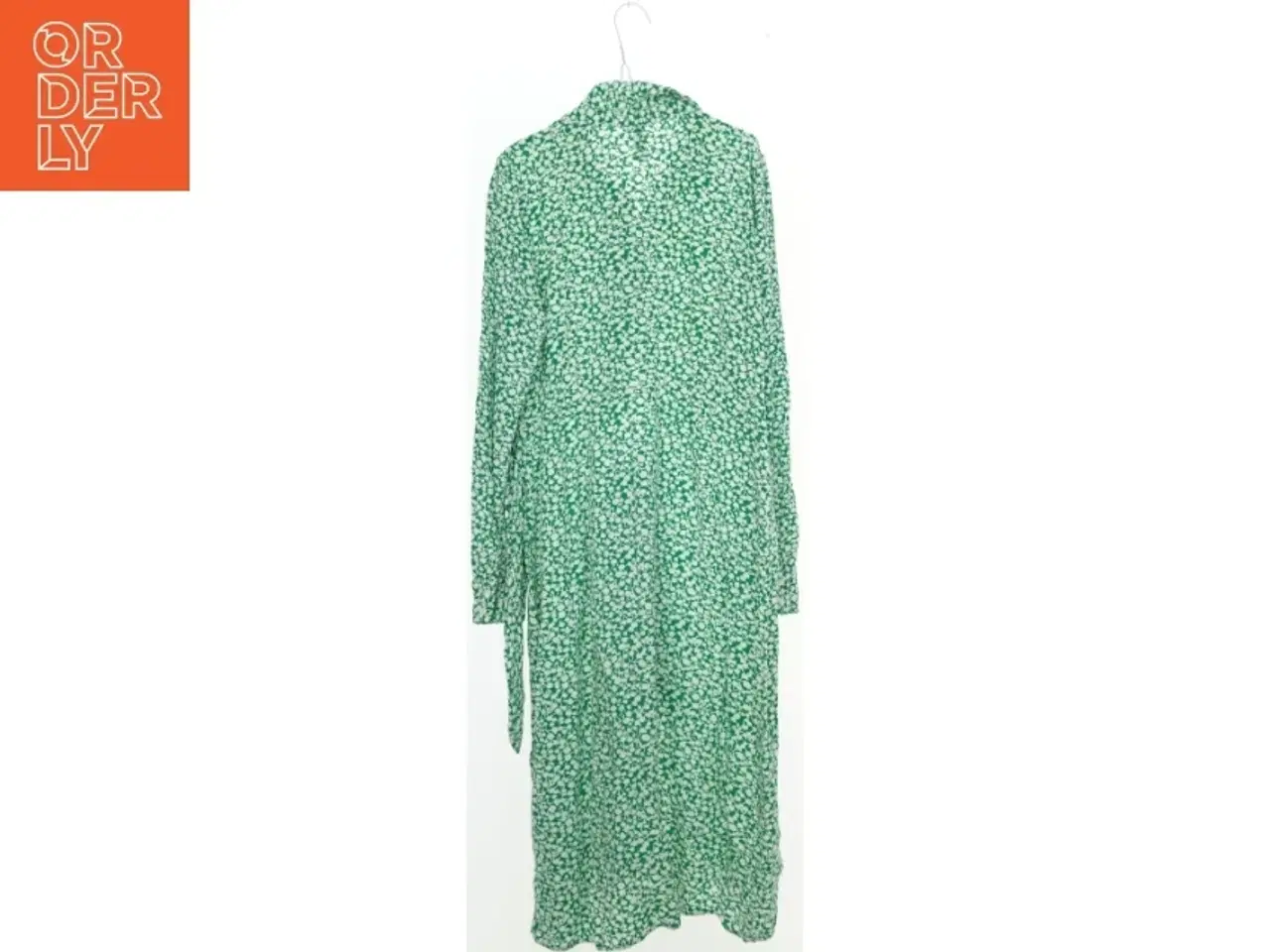 Billede 2 - Lang, grøn blomsterkjole med lange ærmer fra Y.a.s (str. XS)