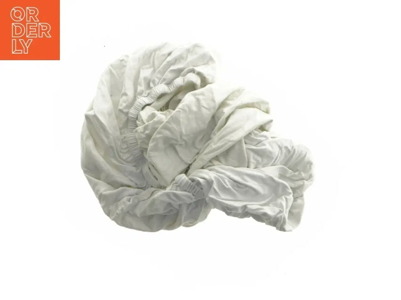 Billede 1 - Hvidt lagen med elastik fra Sebra (str. 100 cm)