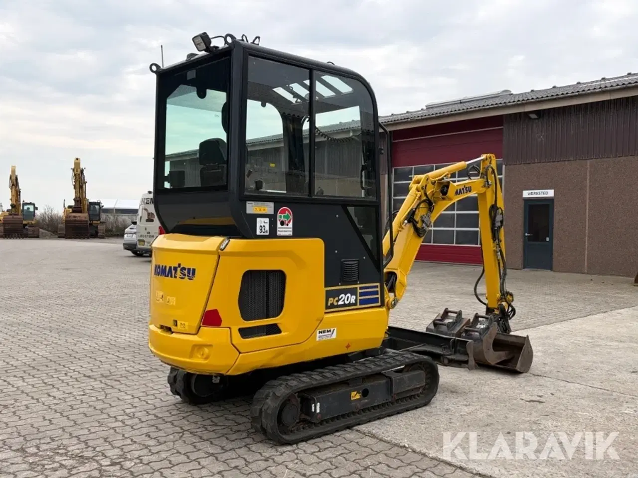 Billede 5 - Minigraver Komatsu PC 20 R-5 med skovlpakke