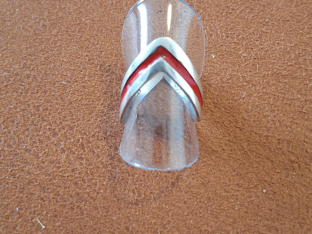 Billede 1 - Sølv ring V-formet