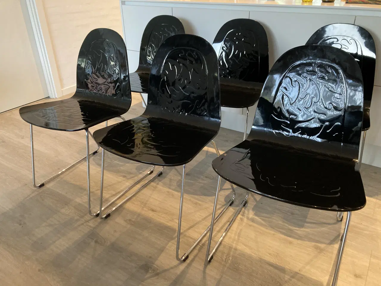 Billede 1 - 6 stk. spisestole fra Dan-Form