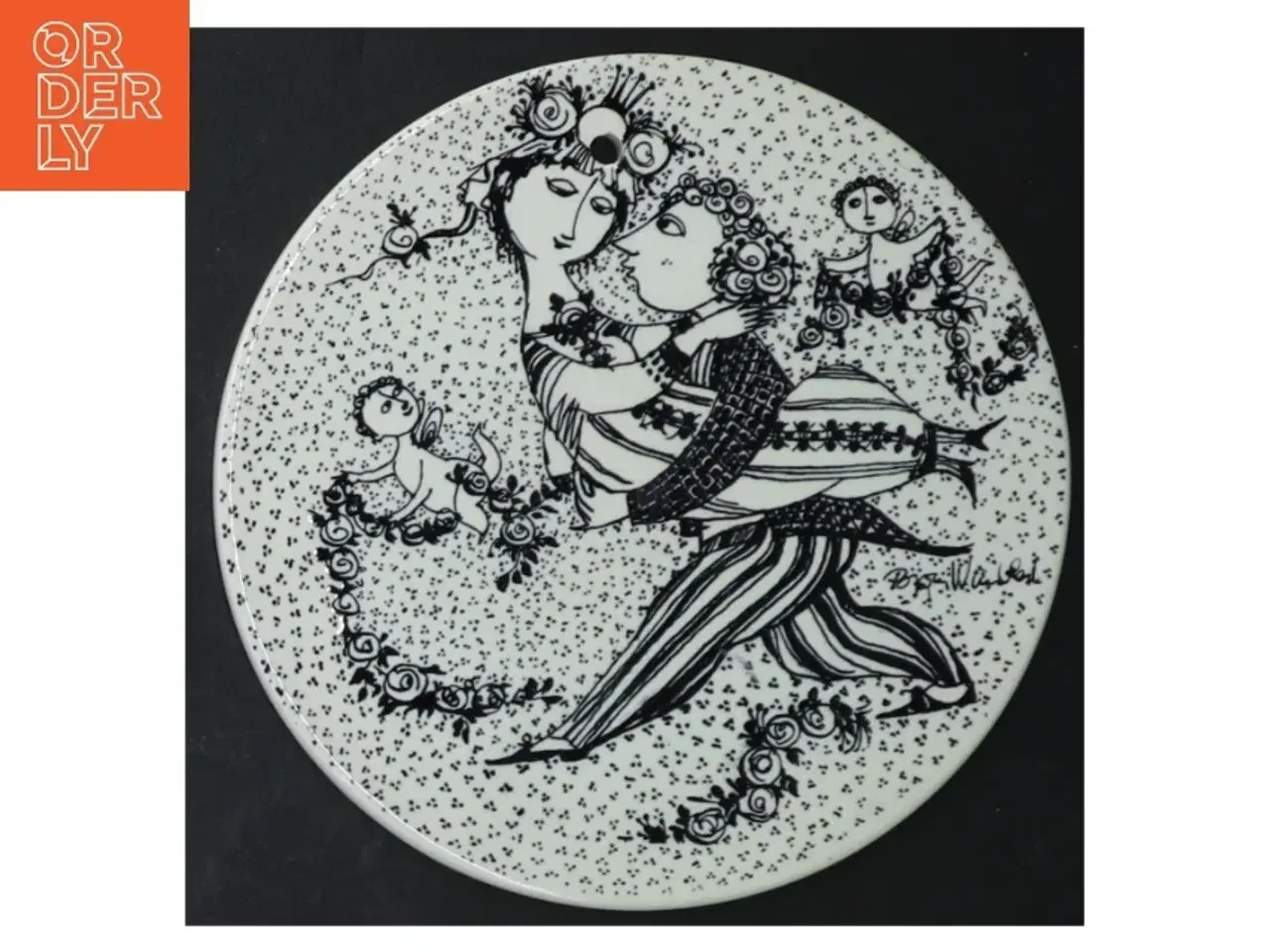 Billede 5 - Nymølle Bjørn Wiinblad månedsvægplatter fra Nymlle (str. Ø. 15 cm. 6 styk)