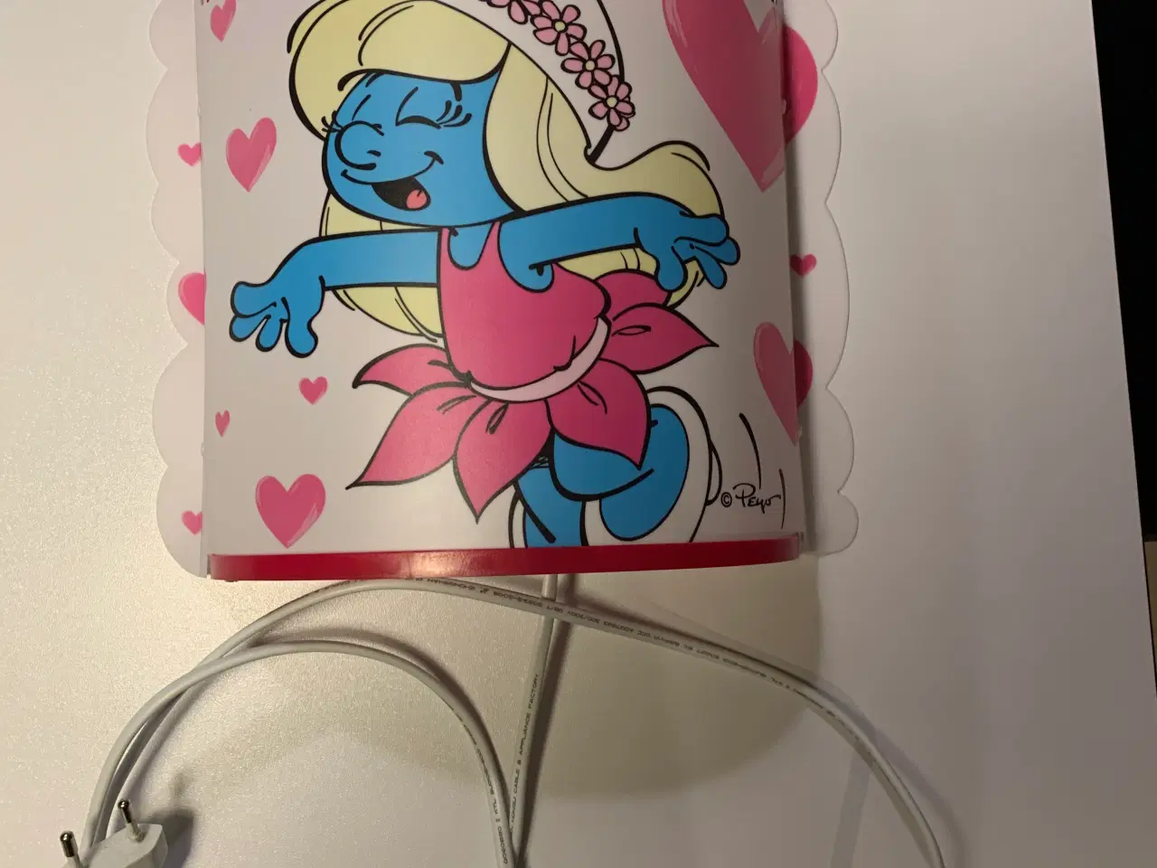 Billede 1 - Super sød Smølfine nat lampe 