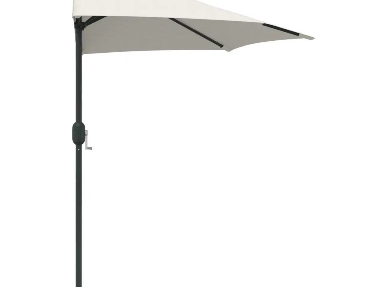 Billede 6 - Halv haveparasol Sandfarvet 294 x 150 x 224 cm Stof
