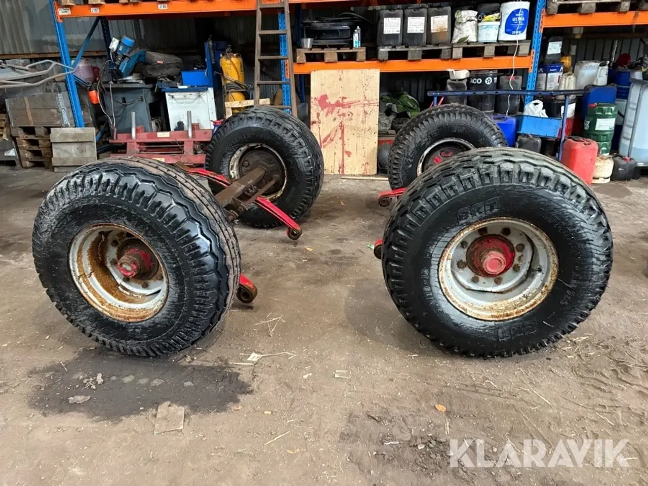 Billede 3 - Aksler med dæk - 2 stk