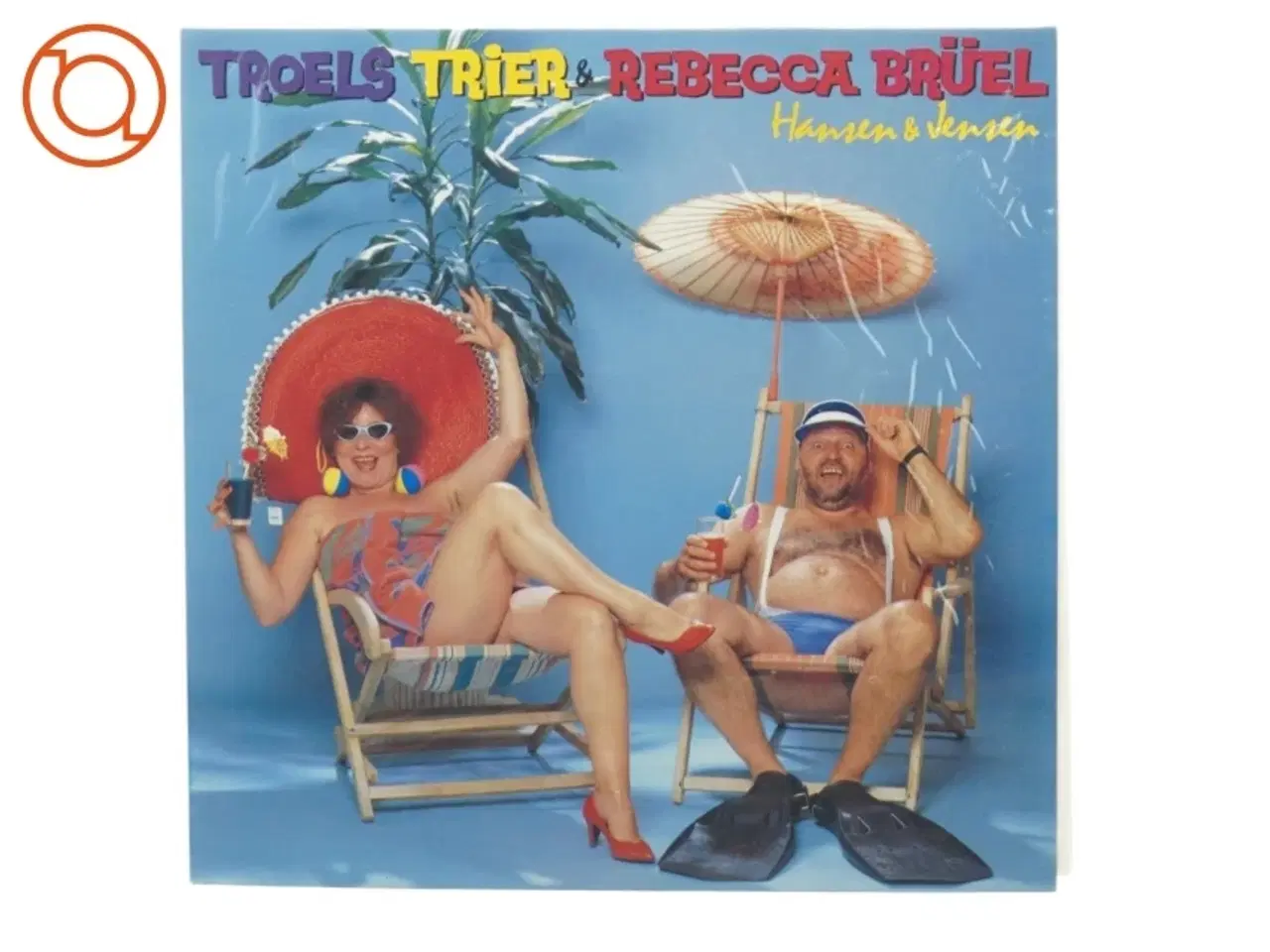 Billede 1 - Troels Trier and Rebecca Brüel - Hansen og Jensen (LP) fra Harlekin (str. 30 cm)