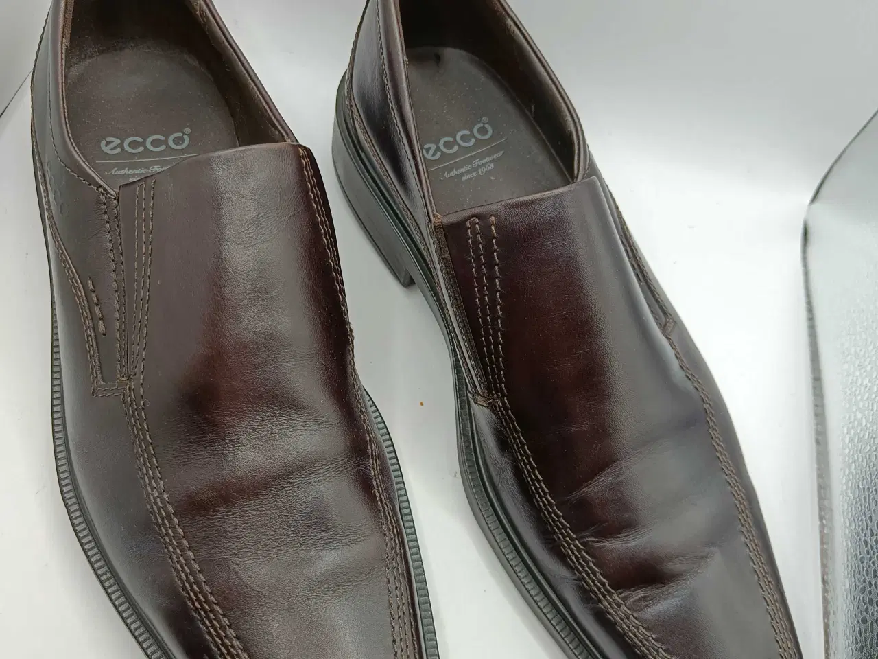 Billede 9 - Ecco brun læder sko 45str