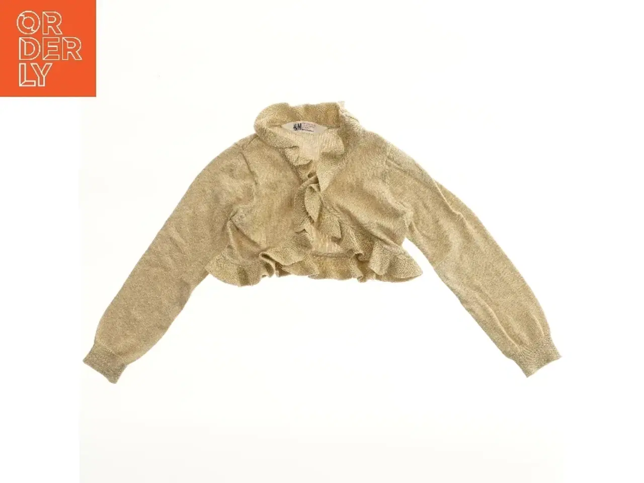 Billede 1 - Kort cardigan med flæser fra H&M (str. 98)