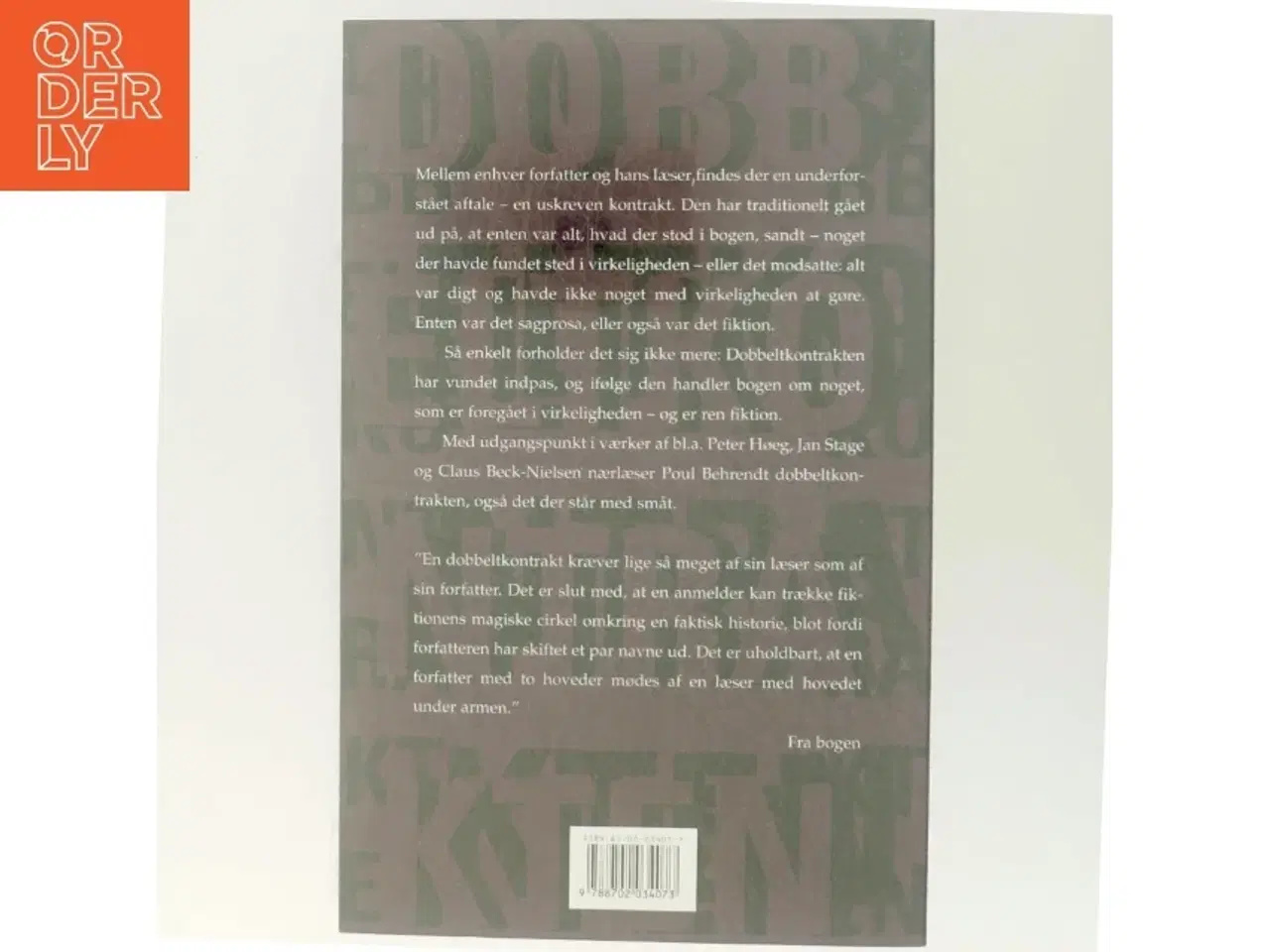 Billede 3 - Dobbeltkontrakten : en æstetisk nydannelse af Poul Behrendt (Bog)