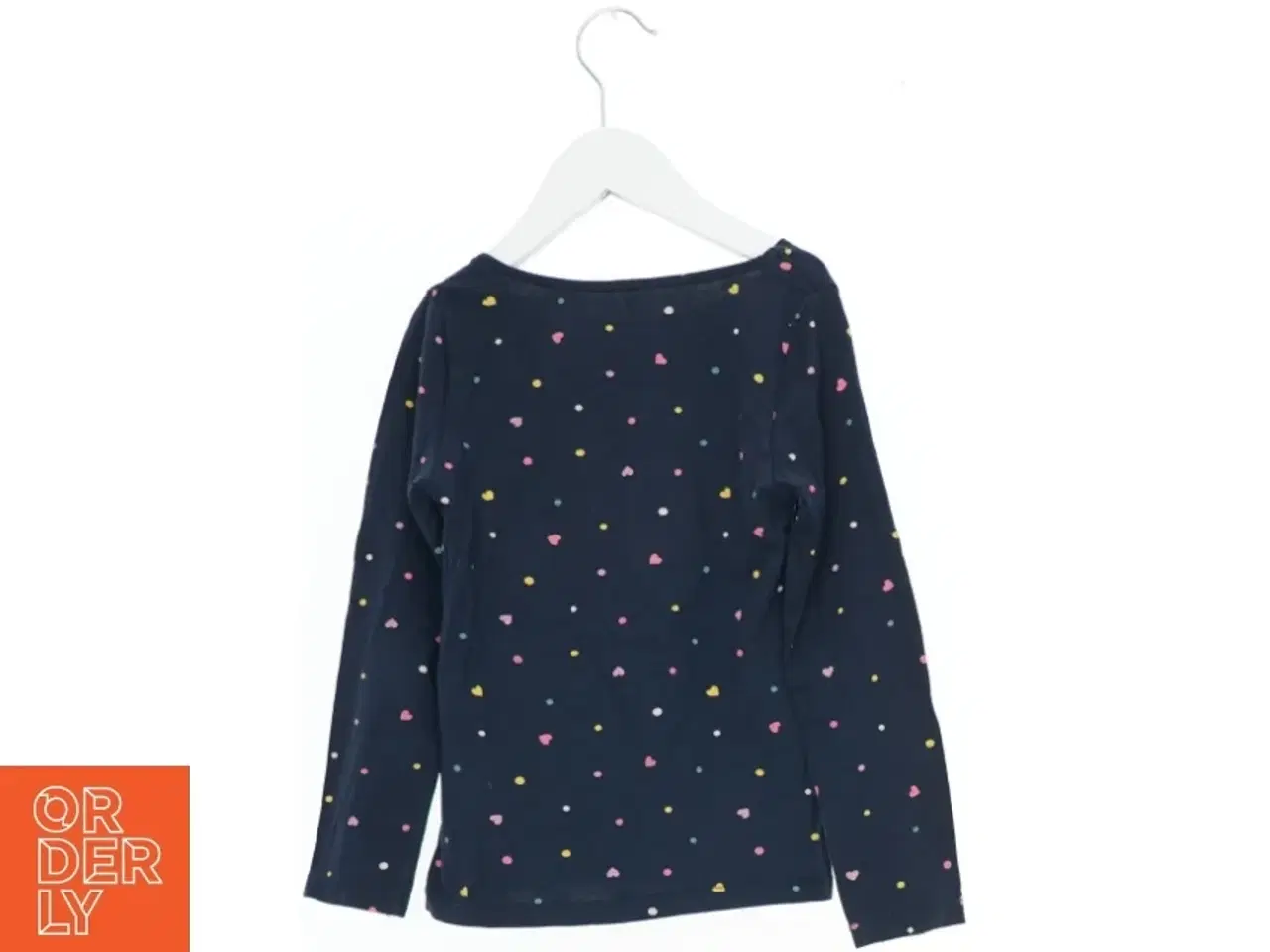 Billede 2 - Langærmet bluse med hjerteprint fra H&M (str. 110)