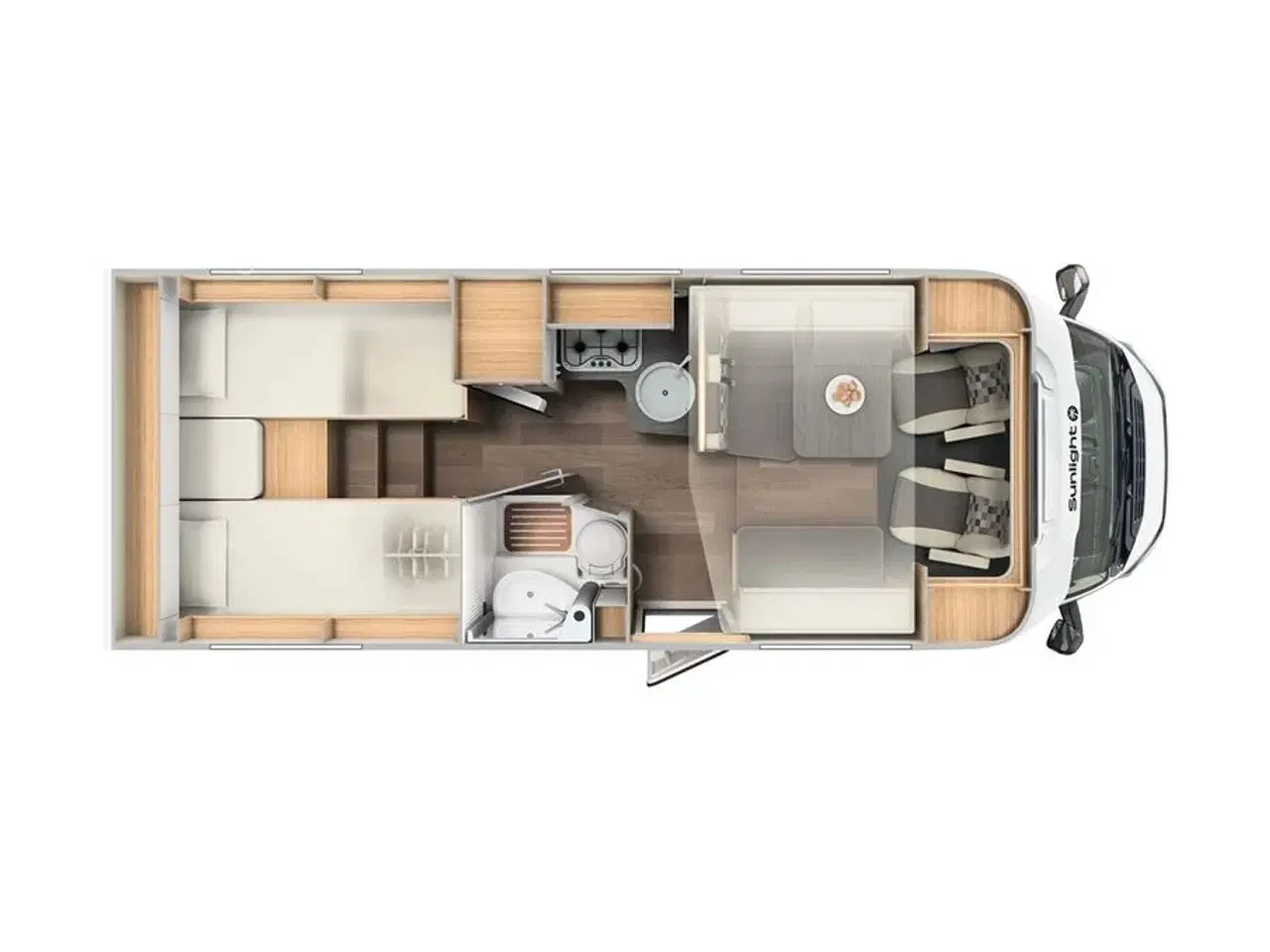 Billede 21 - 2022 - SunLight T 67   Enkeltsenge og kun 6,95 m længde