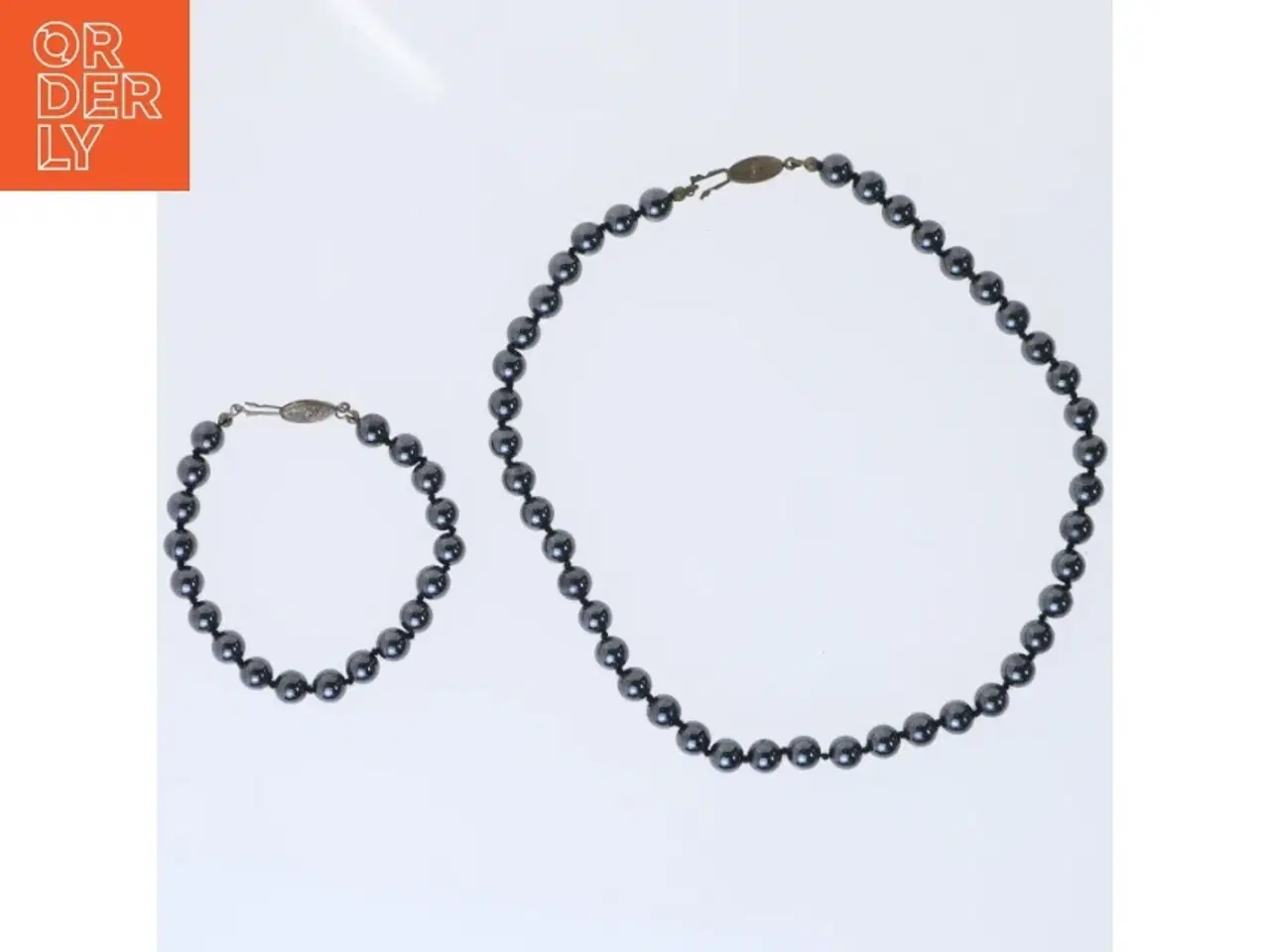 Billede 1 - Perlekæde og armbånd sæt (str. 43&21 cm)