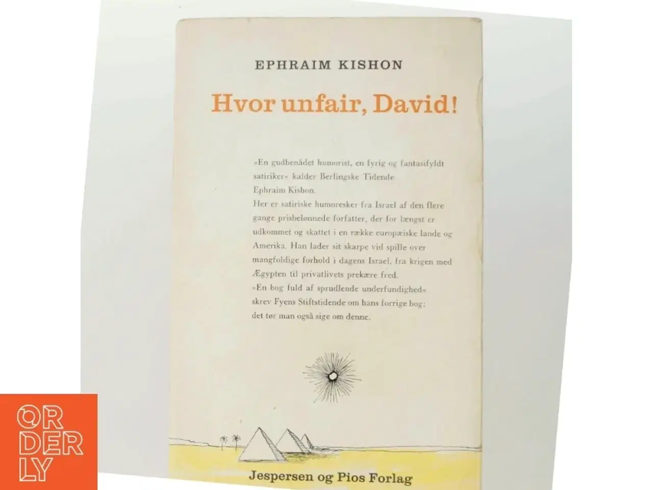 Billede 3 - Hvor unfair, David! af Ephraim Kishon (bog)