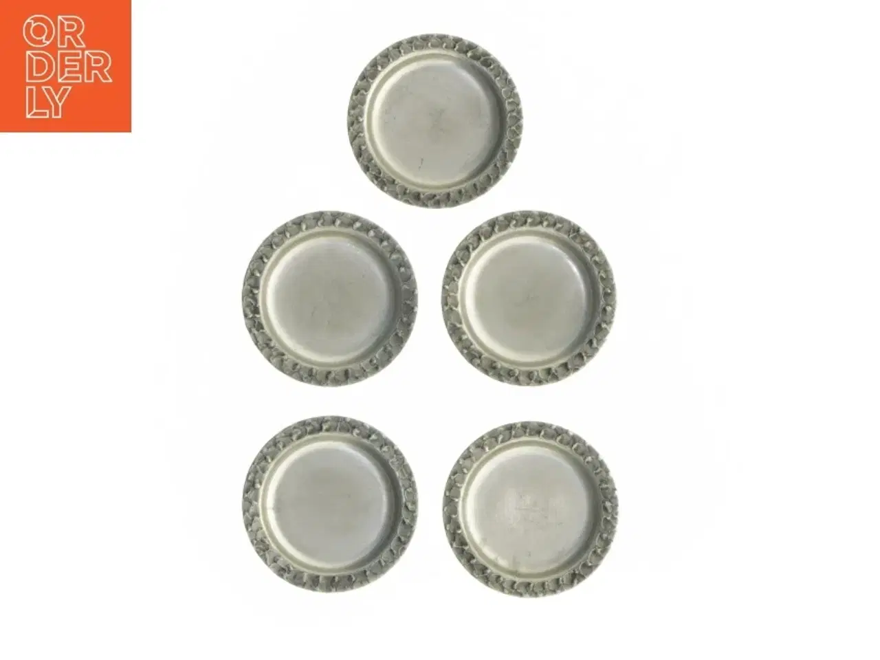 Billede 3 - Tin glas brik bakker (str. Ø 7 cm)