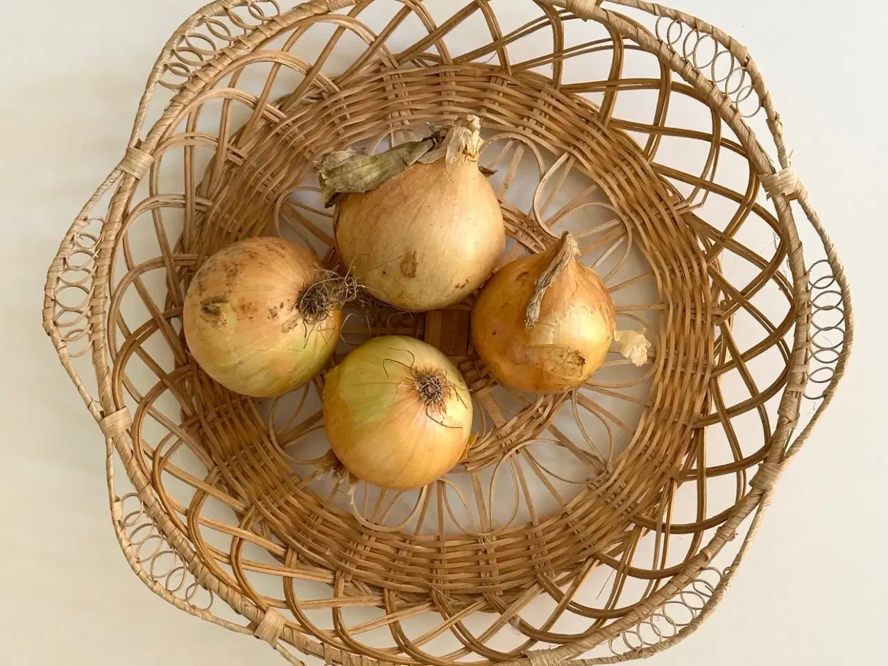 Billede 1 - Flad kurv, rund