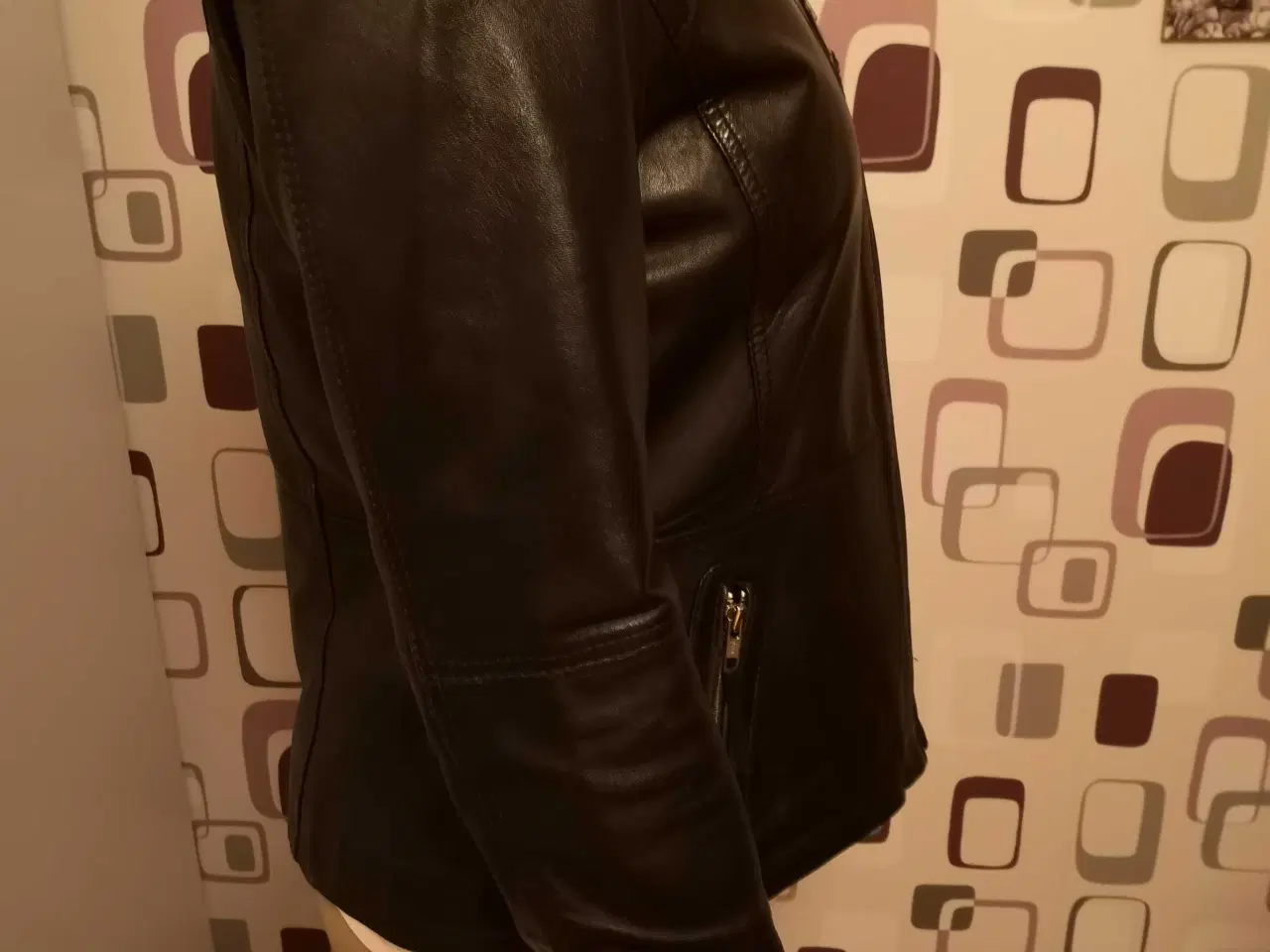 Billede 3 - Læder jakke af lammeskind