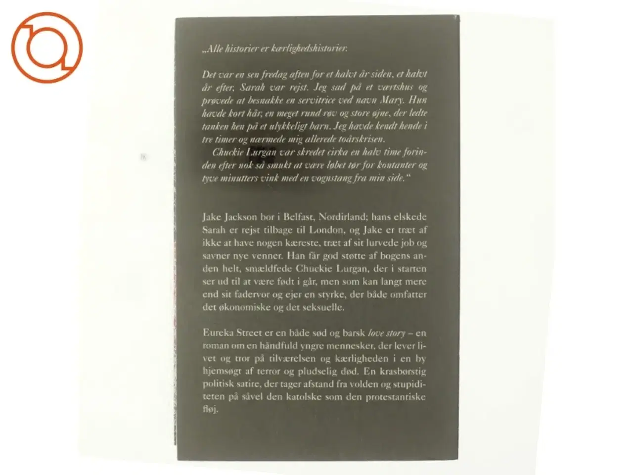 Billede 3 - Eureka street af Robert McLiam Wilson