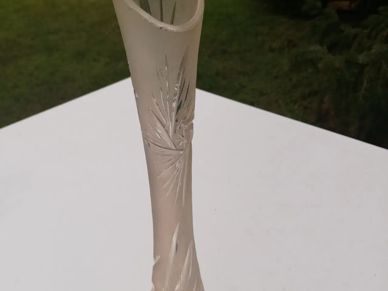 Billede 2 - Krystal næbe vase. Hand cut 