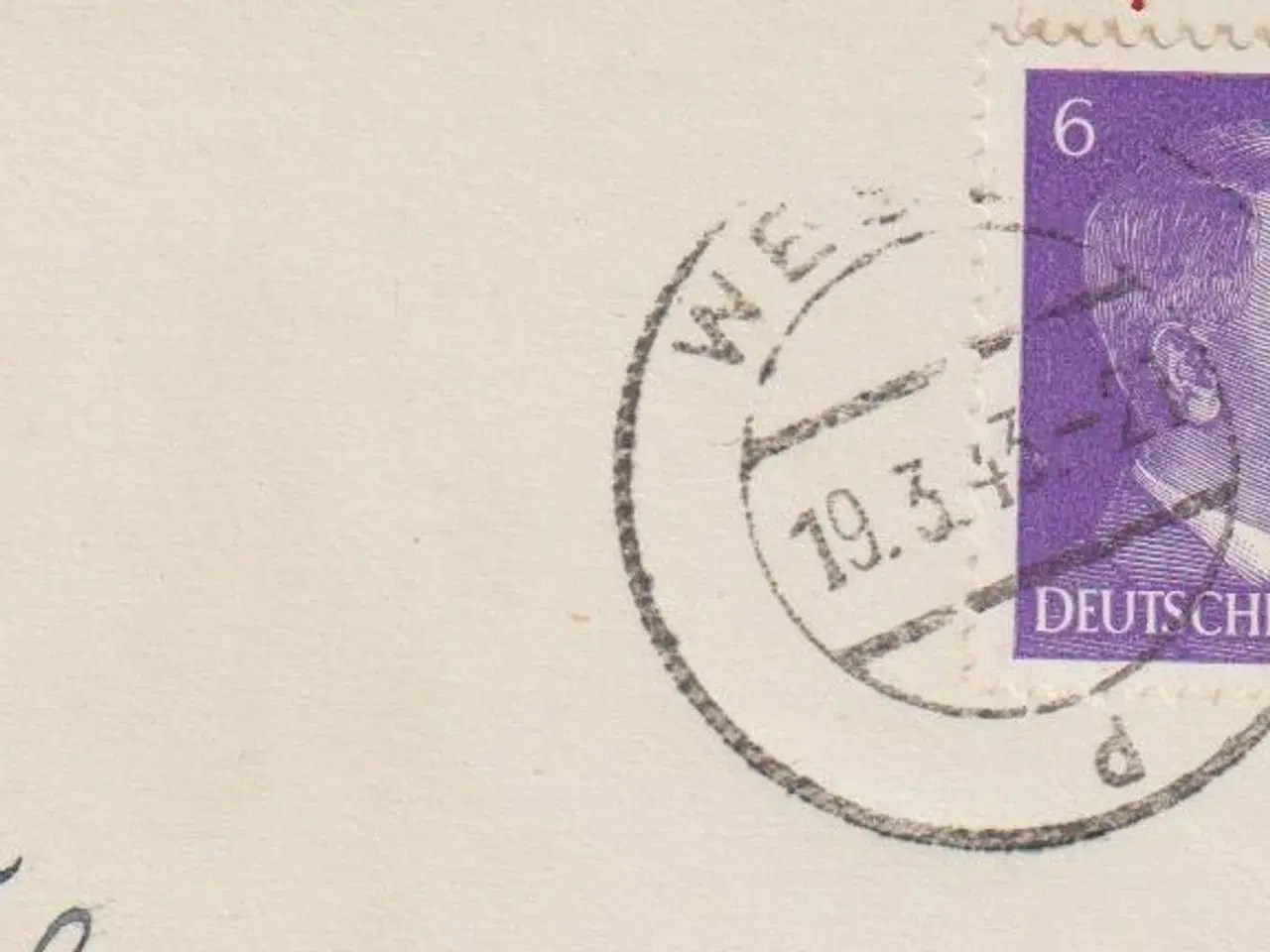 Billede 4 - Lot 5 stk. tyske postkort fra 1940-erne