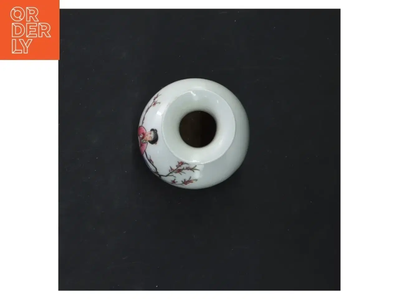 Billede 2 - Dekorativ keramikvase (str. 8x6 cm)