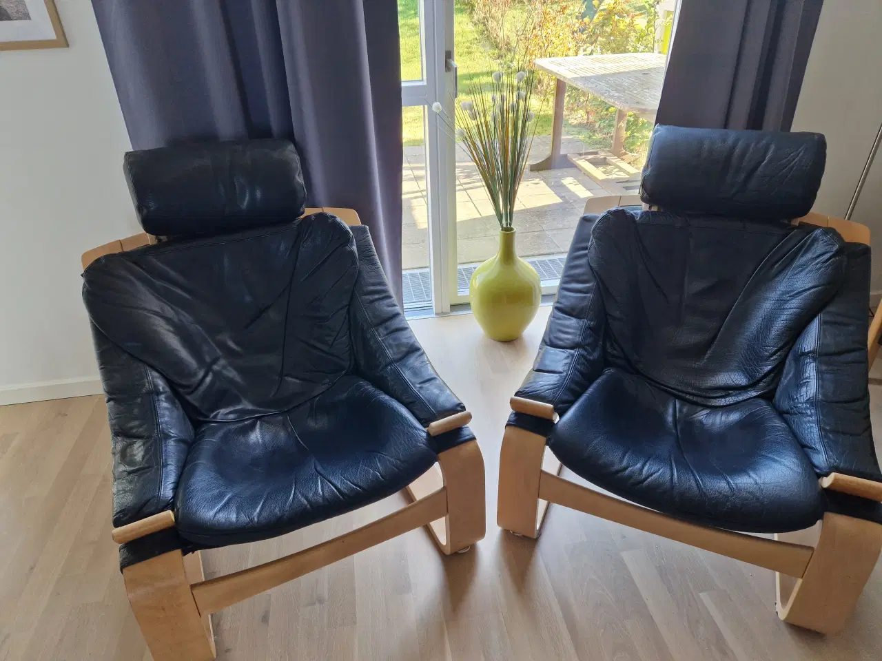 Billede 2 - Læderstole + Sofa