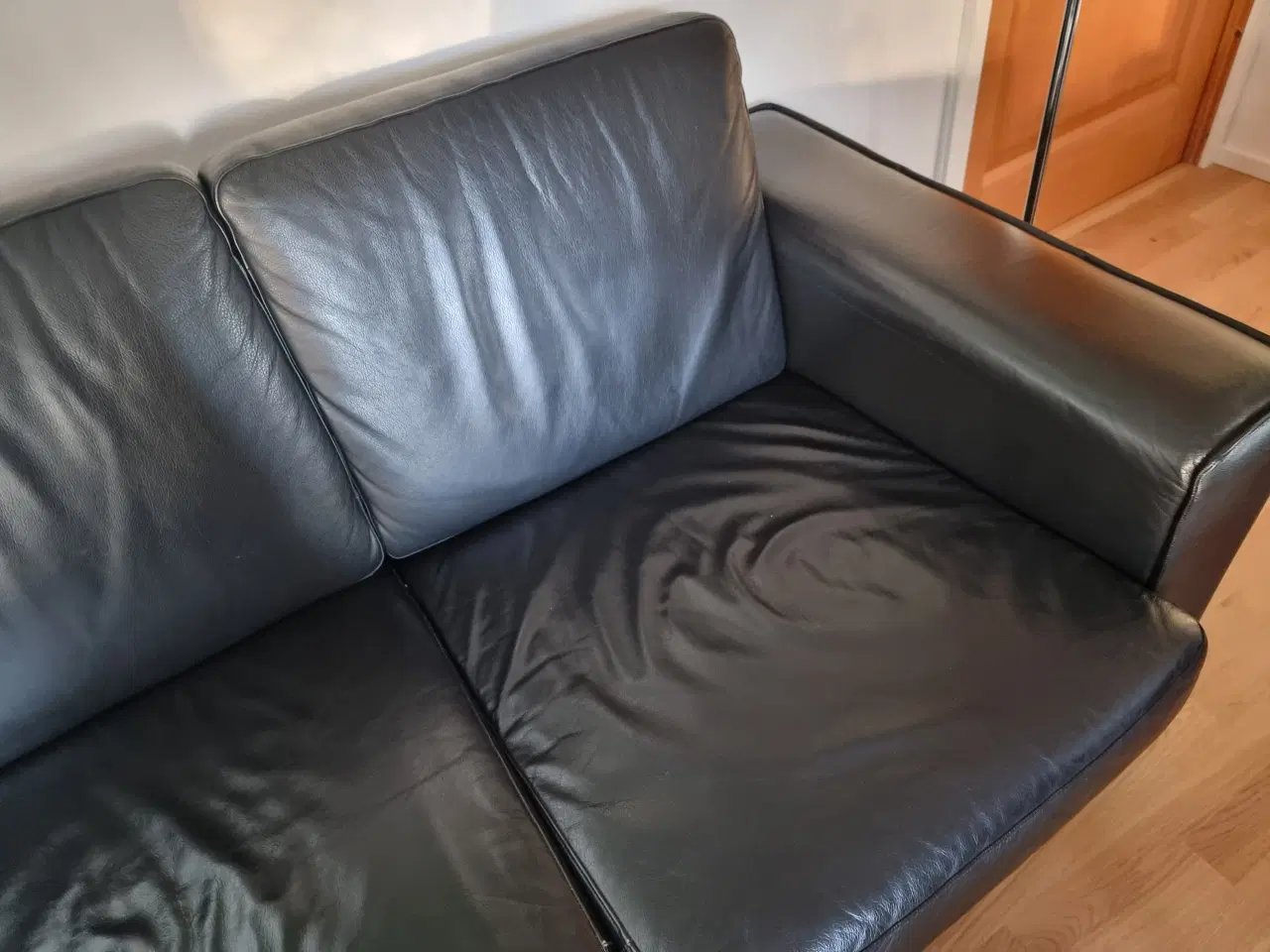 Billede 2 - 3 personers lædersofa