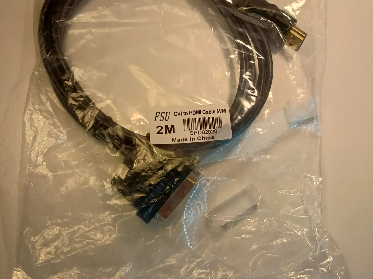 Billede 3 - DVI til HDMI adapterkabel, 2 m