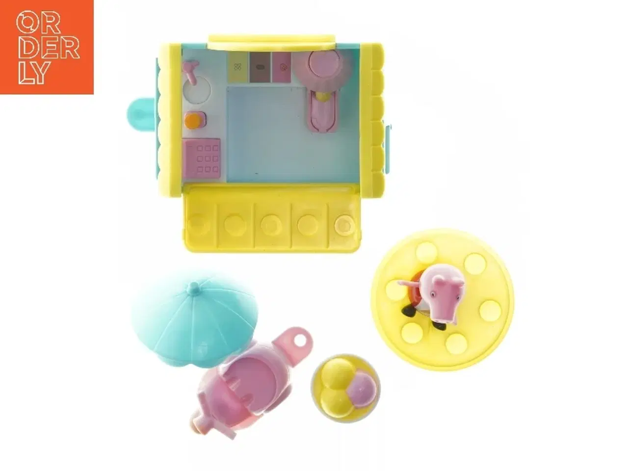 Billede 2 - Legetøjs isbil med figurer fra Gurli Gris (str. 13x13 cm)