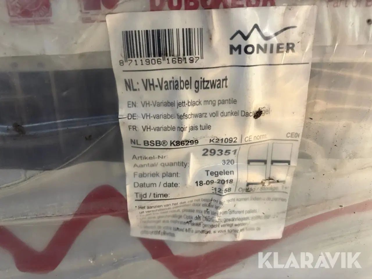 Billede 4 - Teglsten Monier Sort blank