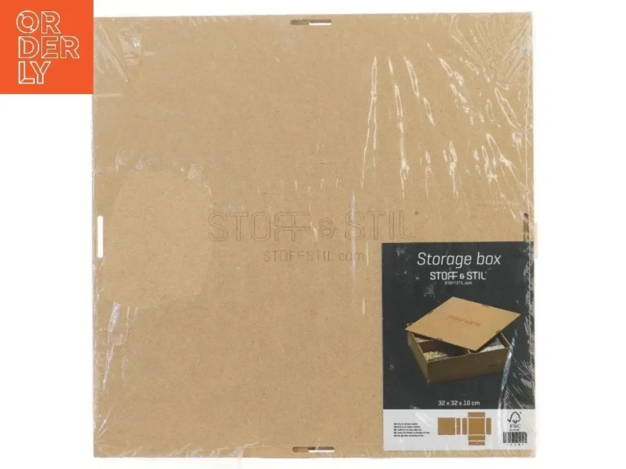 Billede 1 - Opbevaringsboks 32x32x10 cm fra Stoff & Stil (str. 32x32x10 cm)