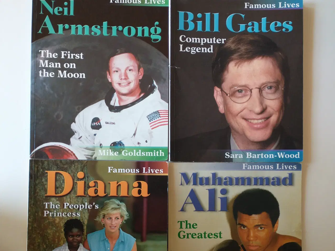 Billede 1 - 4 books in the series: Famous Lives. (Bill Gates,