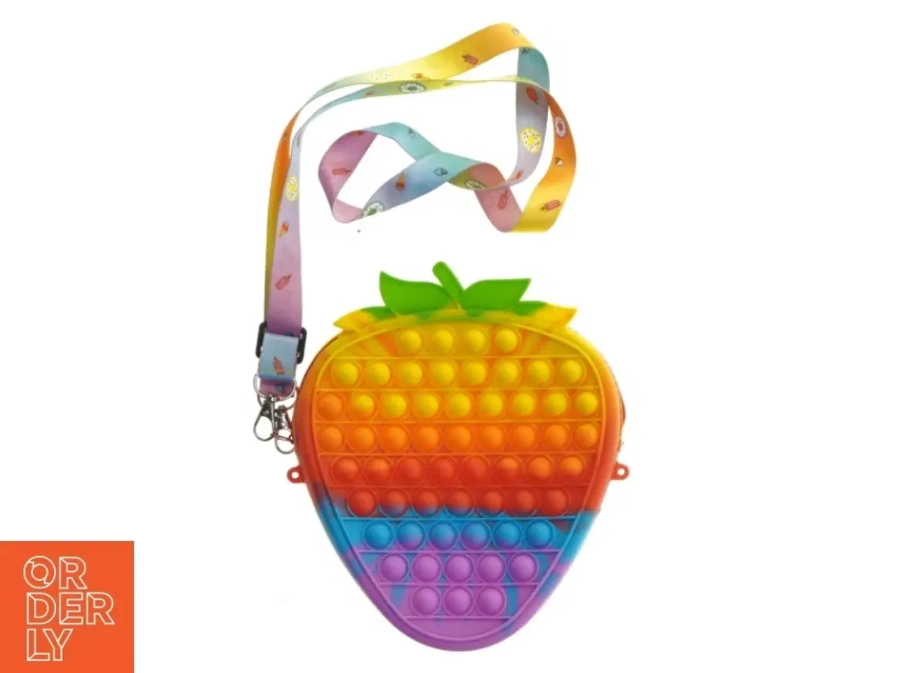 Billede 1 - Regnbue taske med pop-it design (str. 20x18 cm)