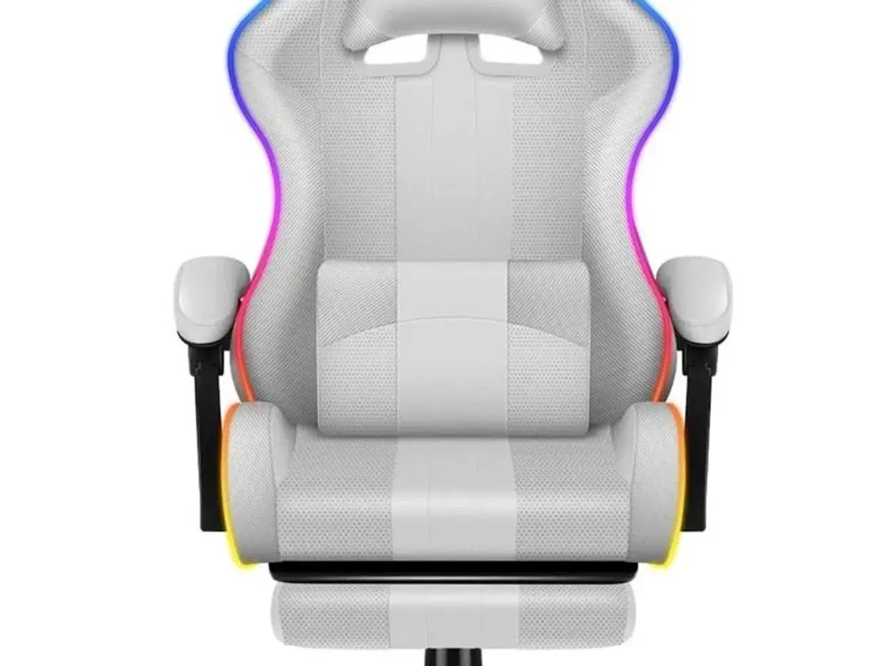 Billede 9 - Gamerstol Huzaro Force 4.7 RGB – hvid med fodstøtte