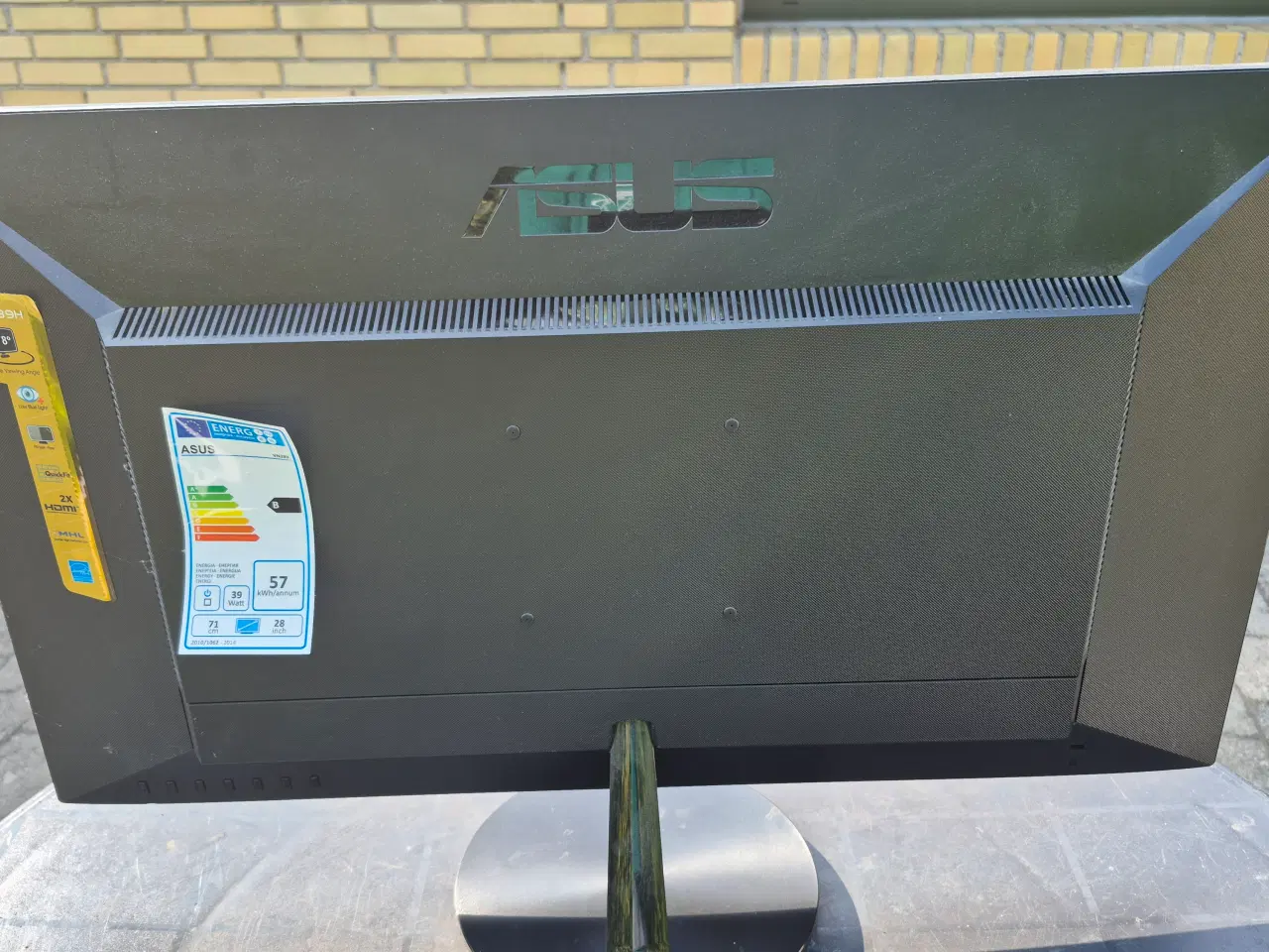 Billede 2 - ASUS  28" Pc skærm Full HD