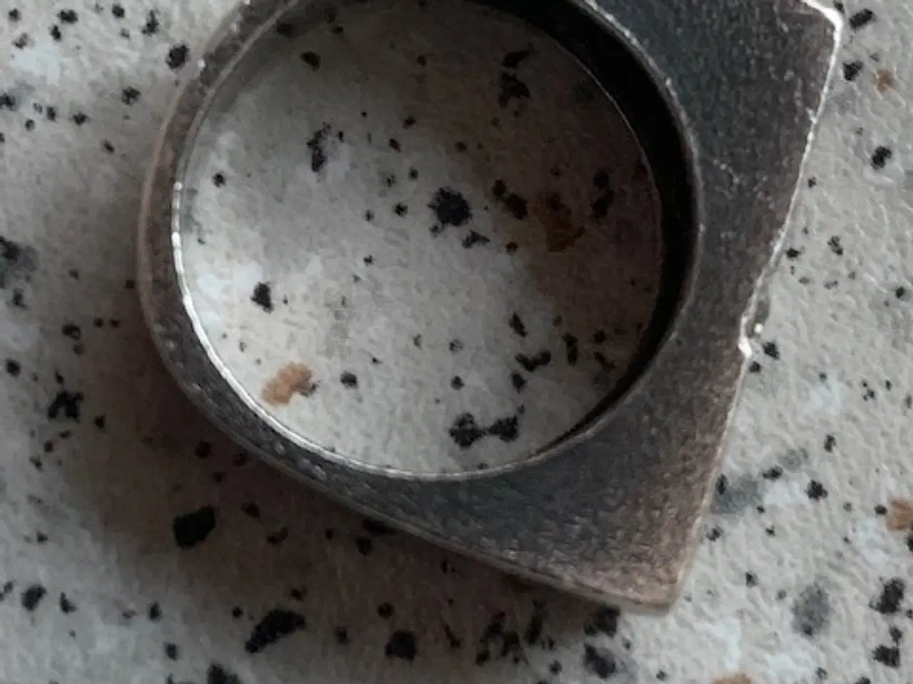 Billede 4 - Ring, sølv med guld og zirkonia - patina men fin