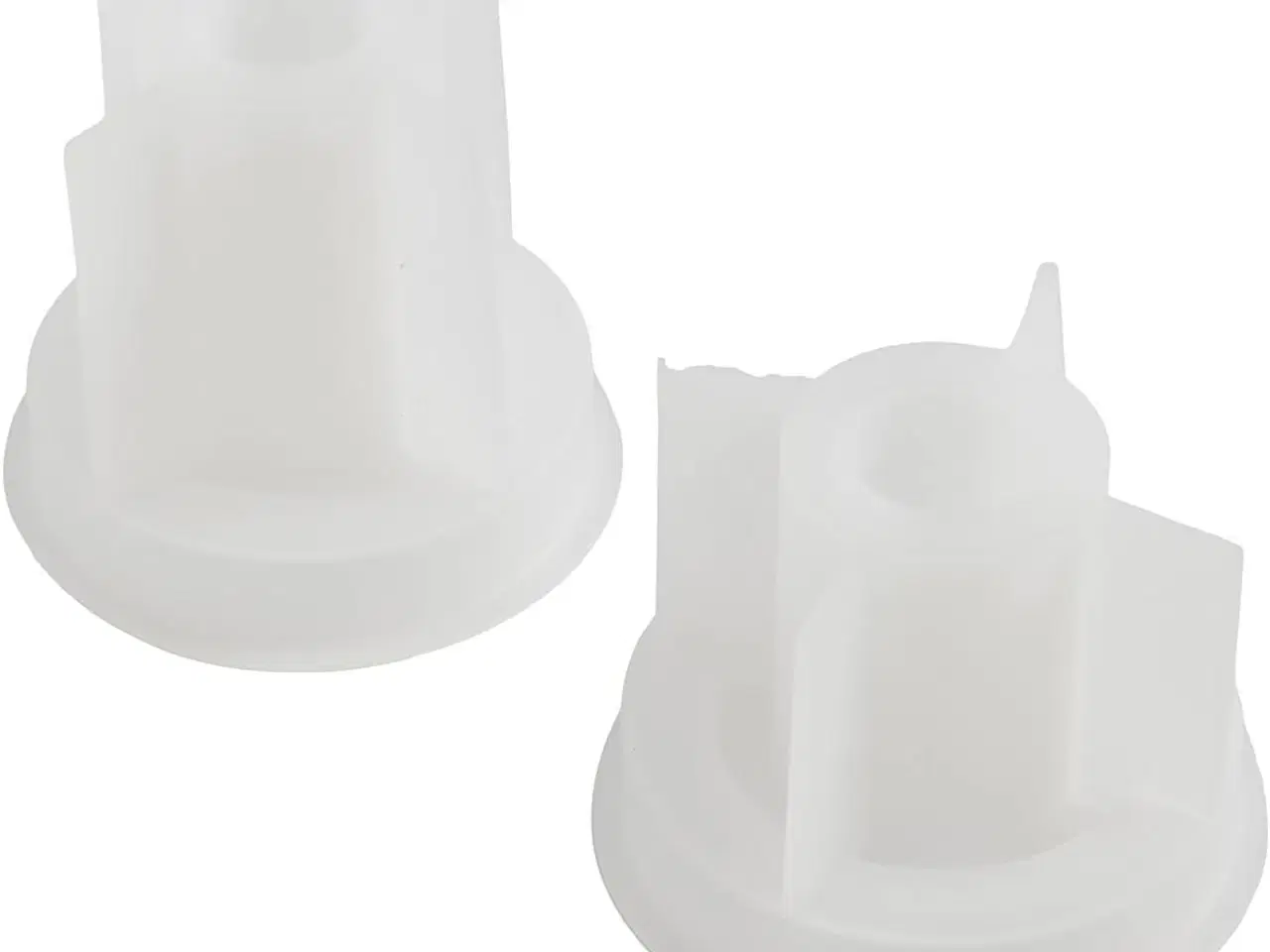 Billede 1 - Silikoneform, Lysestage, H: 5,8+7,5 cm, diam. 7,5 cm, B: 2-2,5 cm, mat transparent, 2stk./ 1 pk.
