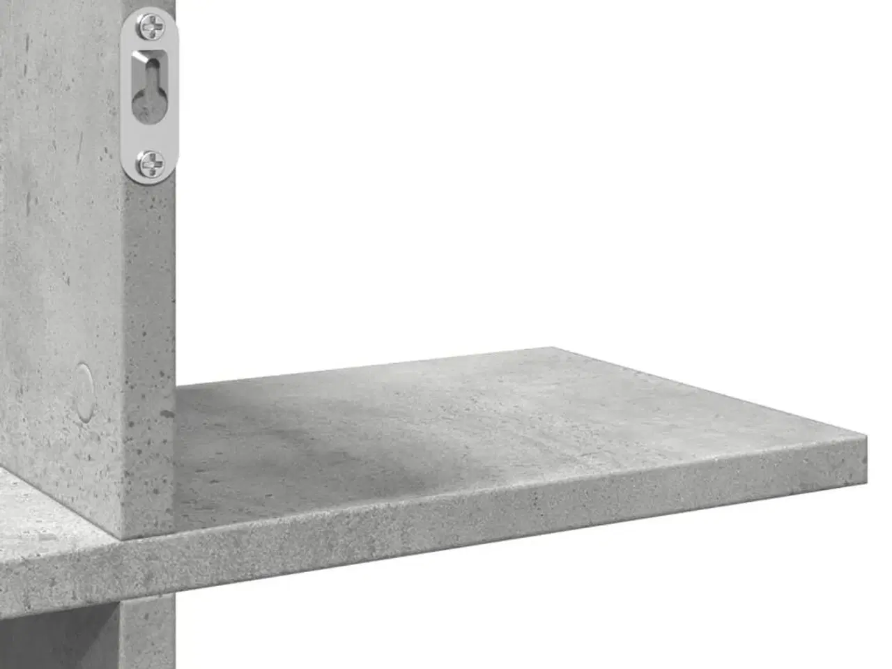 Billede 8 - Væghylde 124,5x18x60,5 cm konstrueret træ betongrå