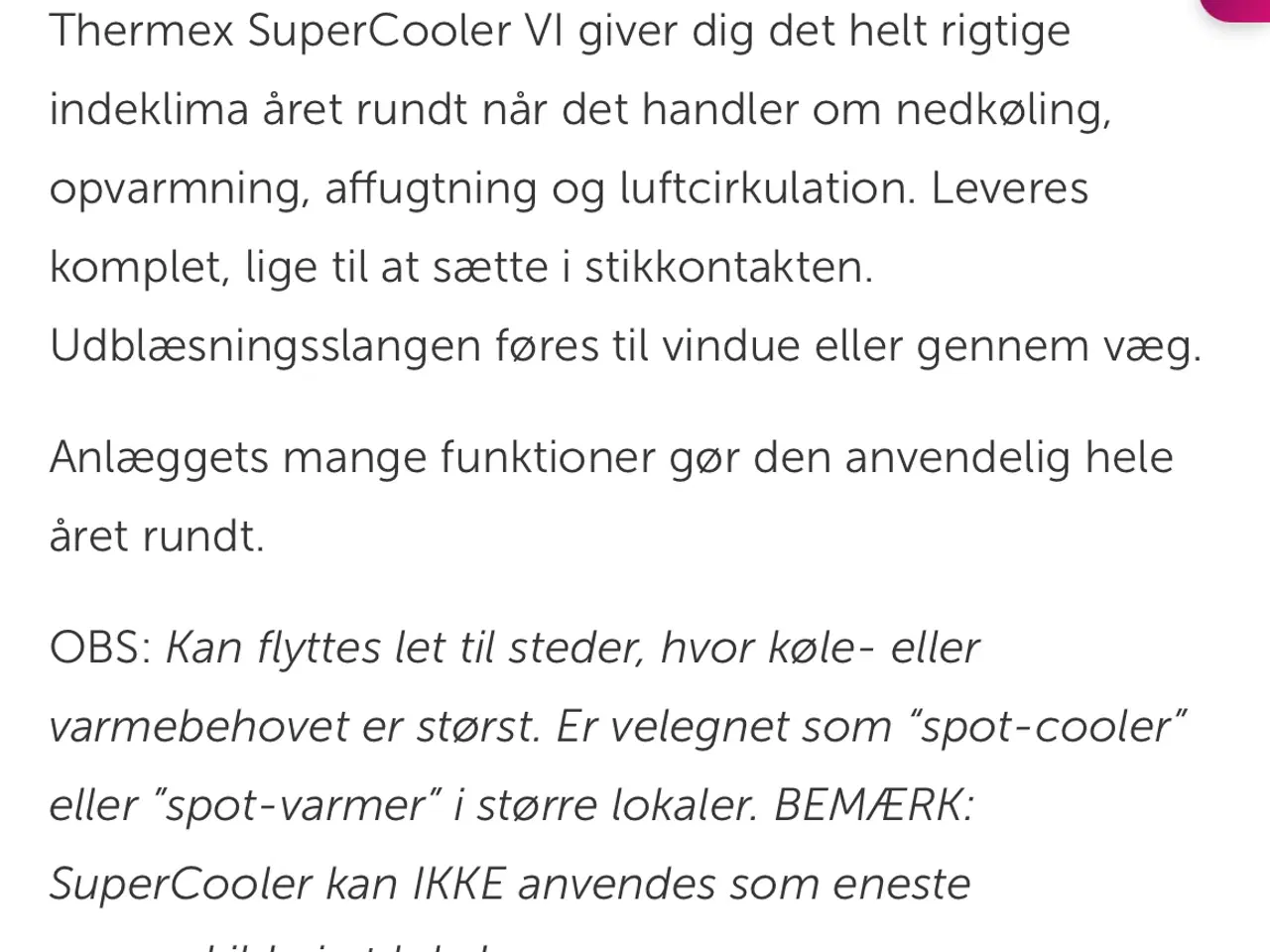 Billede 4 - Thermex SuperCooler VII mobil aircondition, varm/k