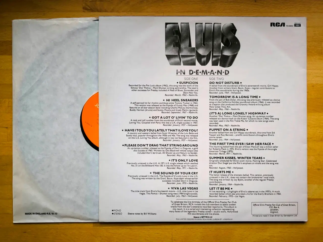 Billede 2 - LP, Elvis Presley - Elvis In Demand