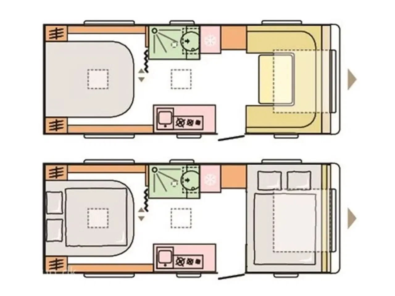 Billede 1 - 2020 - Adria Adora 593 UP   Fortelt: Isabella Commodore Seed, mover, fritstående dobbeltseng m/ elev., rundsiddegruppe, panorama-vindue, el-gulv-varme, stort køleskab m/ fryser