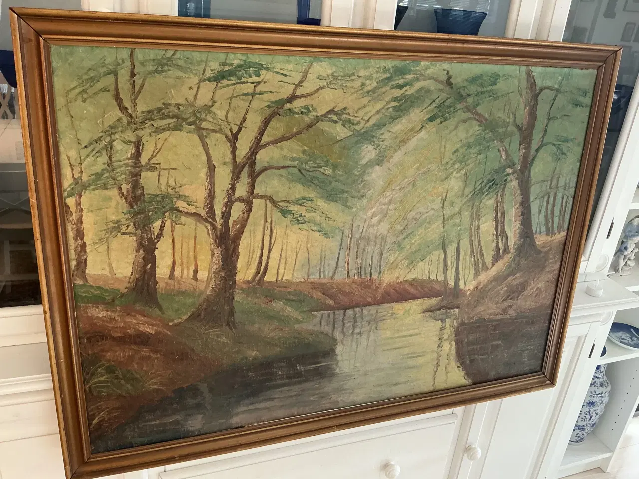 Billede 2 - Oliemaleri, naturmotiv af C Sørensen 75 x 100