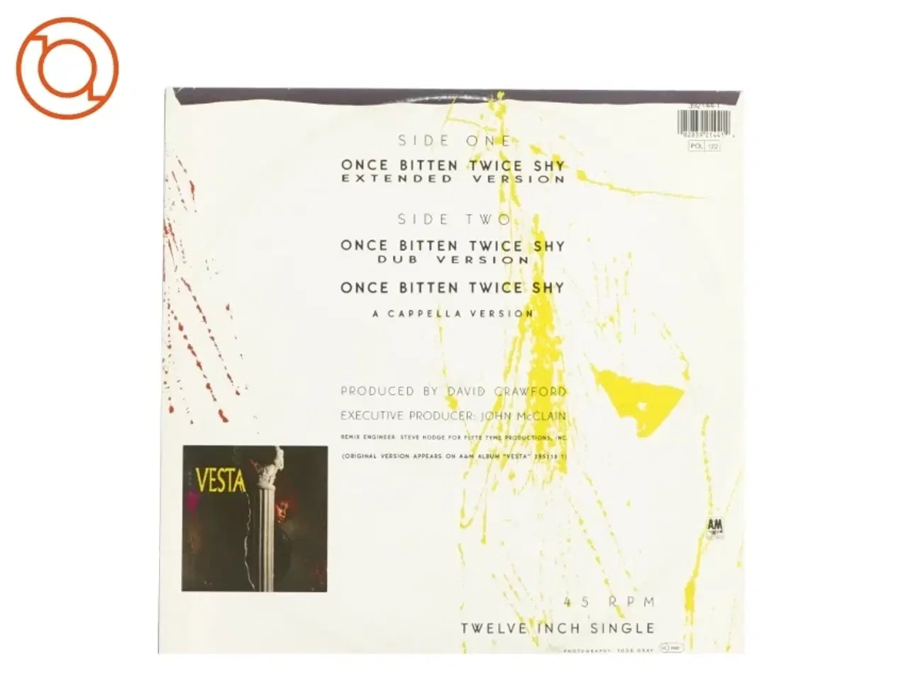Billede 2 - Vesta once bitten twice shy LP