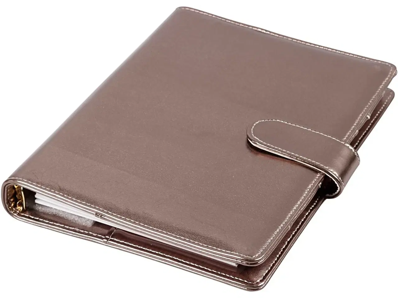 Billede 1 - Kalender, str. 19x23,5x4 cm, ringordner, mørk grå metallic, 1 stk.