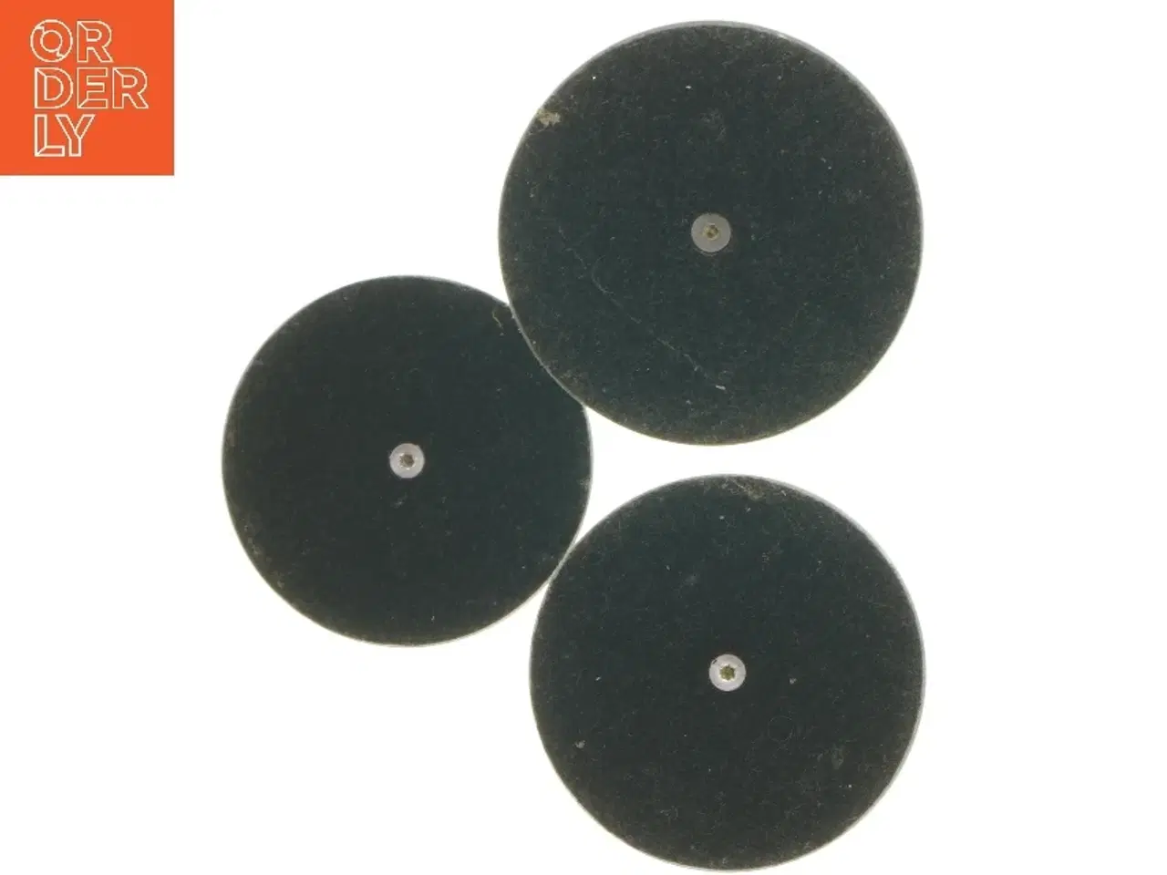 Billede 2 - Sæt af tre stål lysestager (str. 29 & 21 & 14 cm) fra piet hein