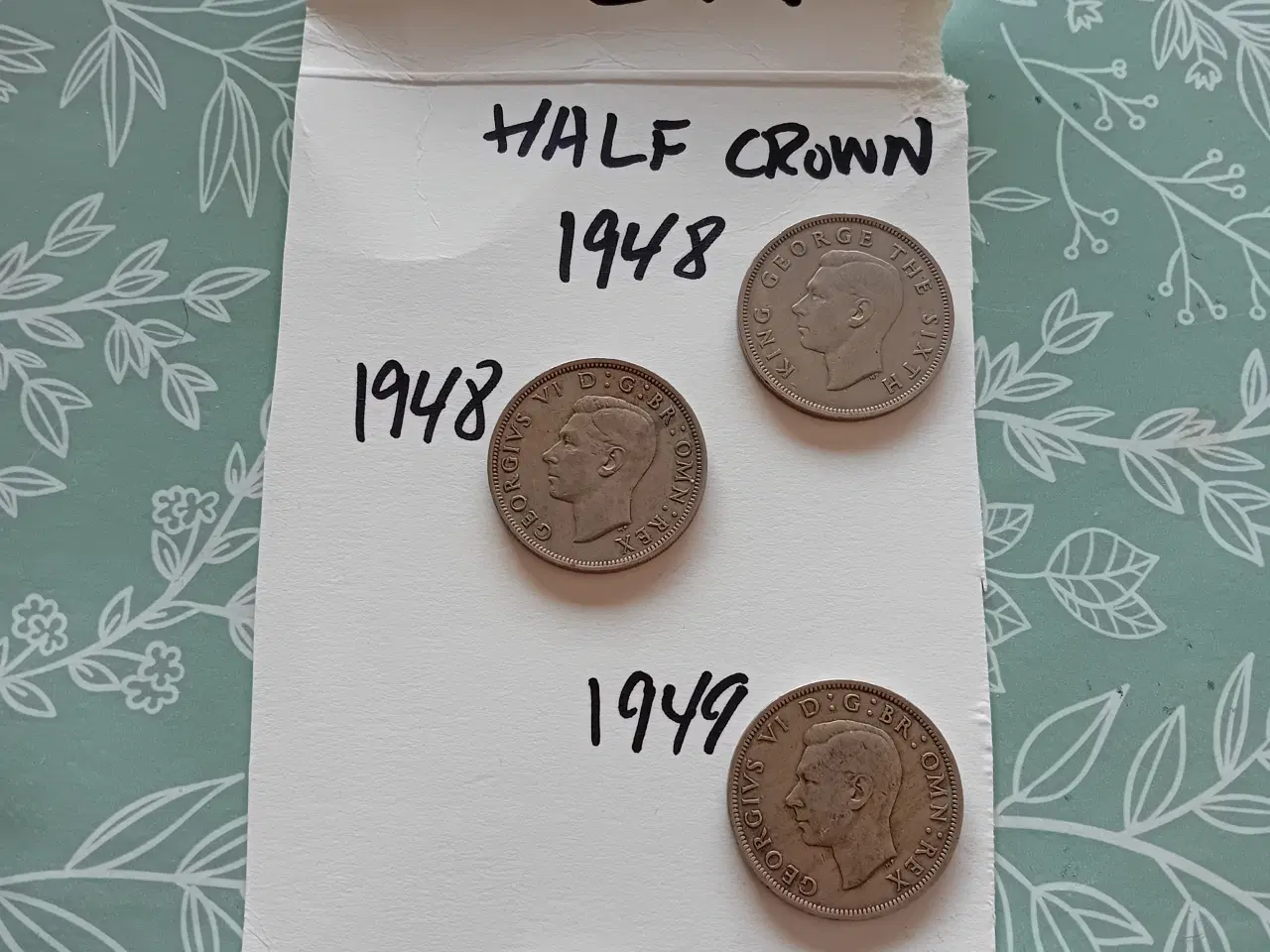 Billede 2 - England Mønter.  Half Crown. 10 kr stk. 