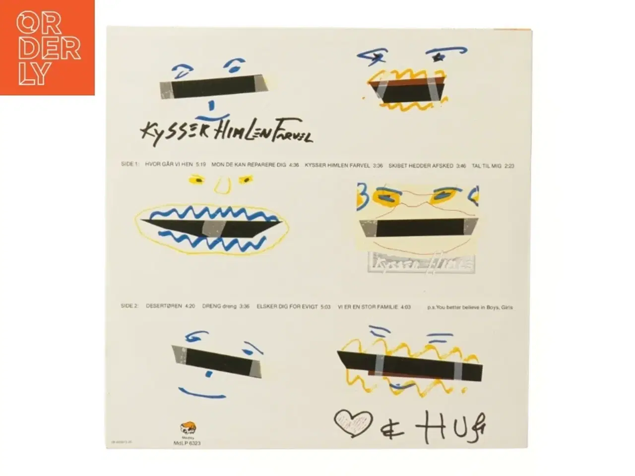 Billede 2 - Lars Hug - Kysser Himlen Farvel LP fra Medley Records