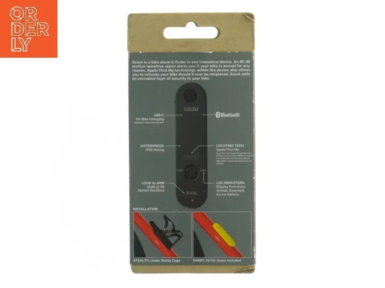 Billede 6 - Cykelalarm og -finder fra Scout (str. 11 x 3 cm)