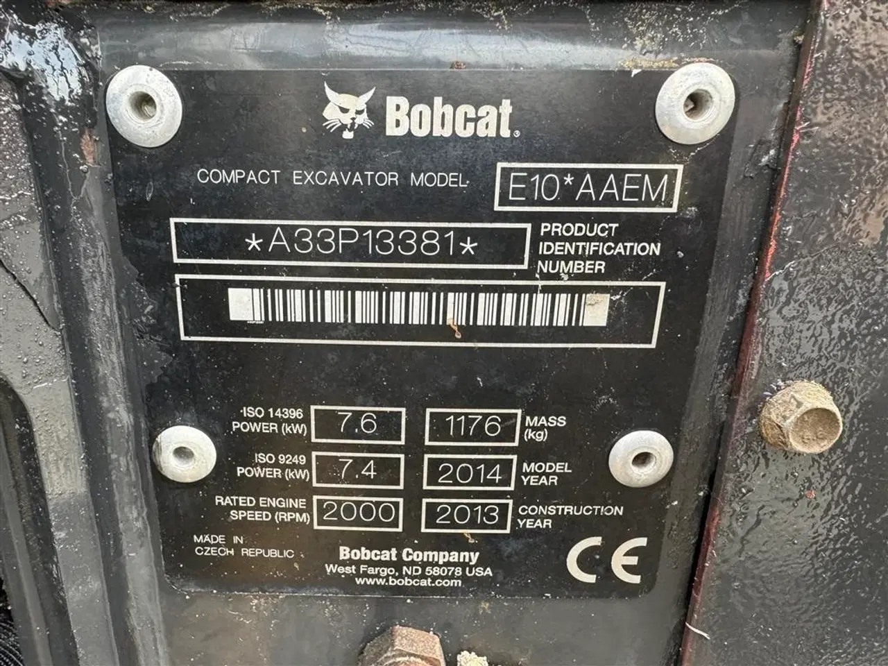 Billede 10 - Bobcat E 10 KUN 1800 TIMER OG 3 STK SKOVLE!