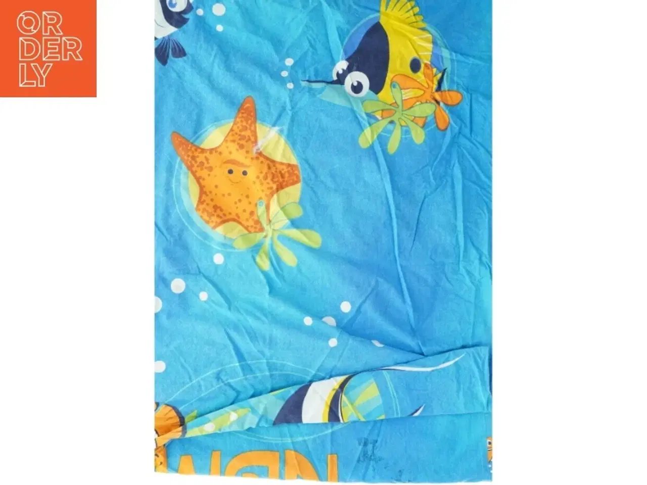 Billede 1 - Børnesengetøj med havtema fra Nemo (str. 60 x 50 cm. 185 x. 130 cm)